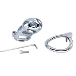 FUKR Cage de chasteté en métal Cobra Steel 10 x 3.7cm